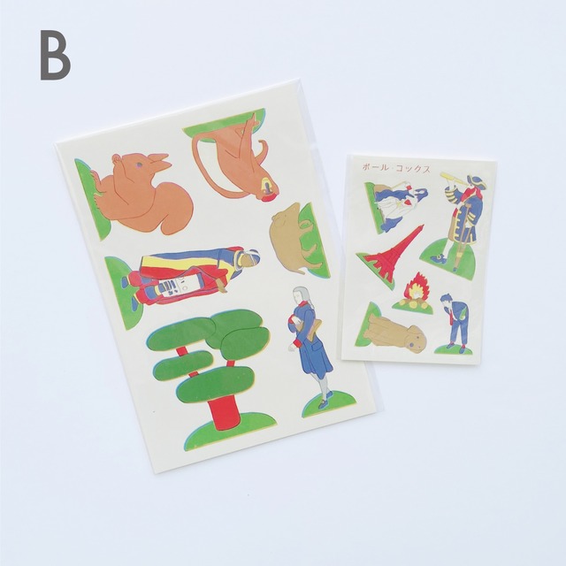 えひらがなシールセット つくる つながる ポール コックス Blue Sheep Shop