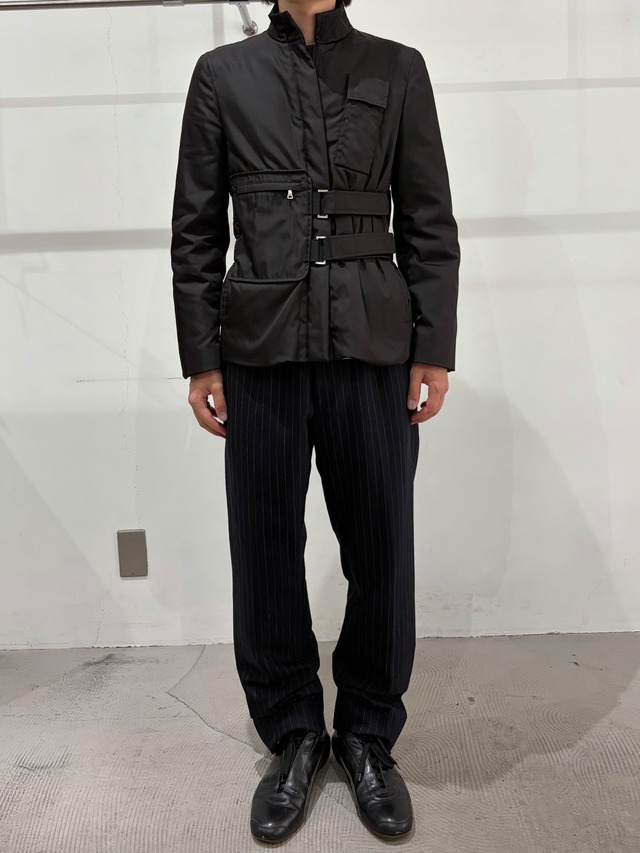 【1999AW/PRADA】waist detail minimal nylon blouson