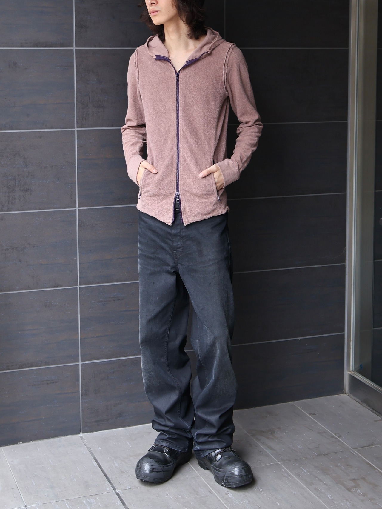 【ripvanwinkle】towel zip up hoodie