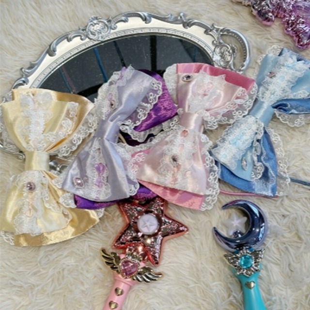 アイドル衣装 ときめきレースのカチューシャ きらめきビジューリボン予約商品｜3月28日まで｜SEASONZ