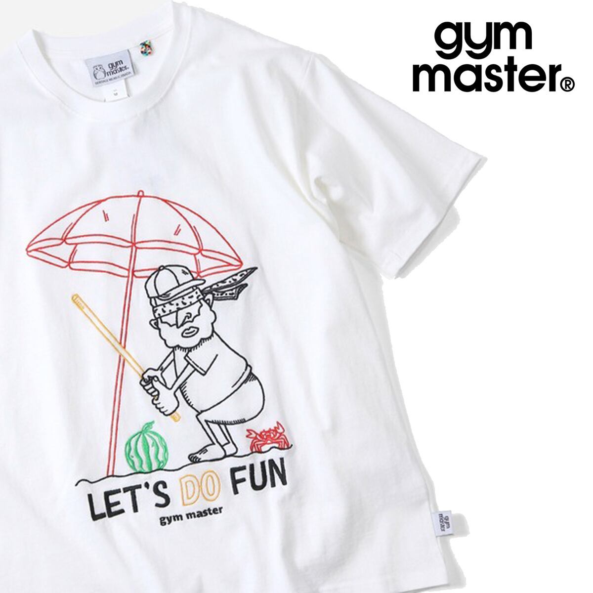gym master ジムマスター 7.4oz LET'S DO FUN 刺繍Tシャツ