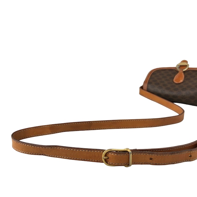 CELINE セリーヌ ショルダーバッグ ブラウン ホースビット PVC vintage ヴィンテージ オールド 7izj8d