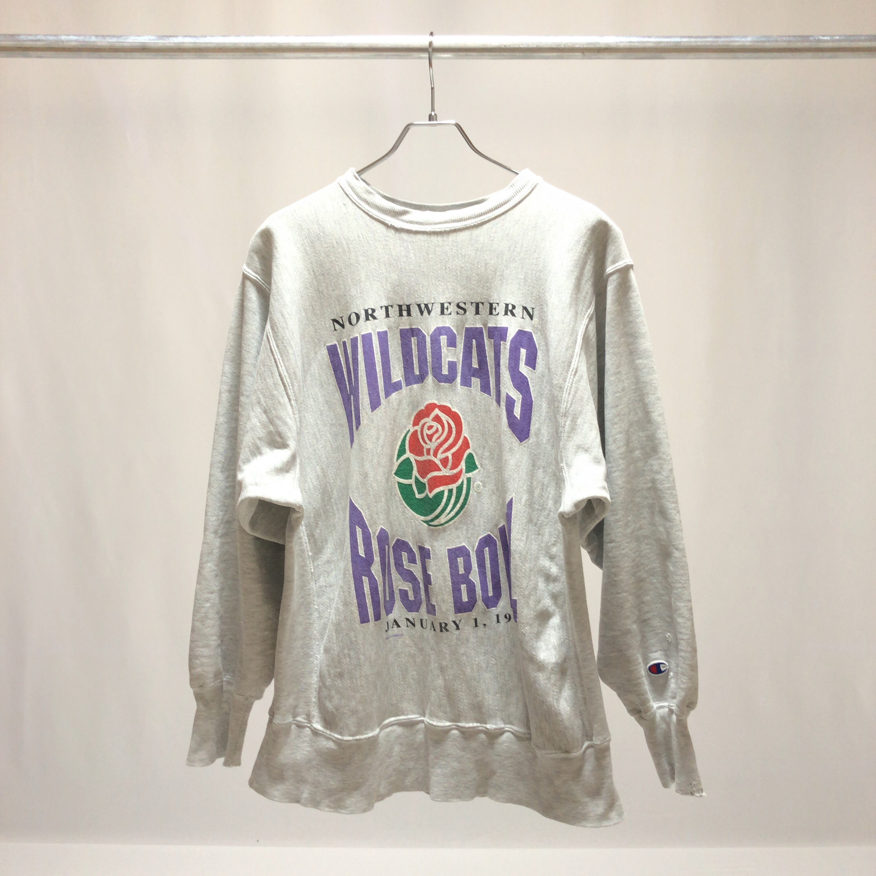 Champion / 90's Reverse Weave Sweat Shirt " WILDCATS ROSE BOWL " / Made in  Mexico /チャンピオン/リバースウィーブ/カレッジスウェット/プリントスウェット/刺繍タグ/メキシコ製/90年代 | Kréer vintage