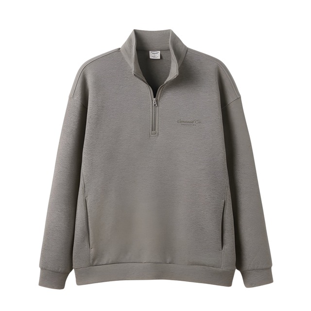 アメリカン ハーフジップスウェットシャツ 3色　S2043