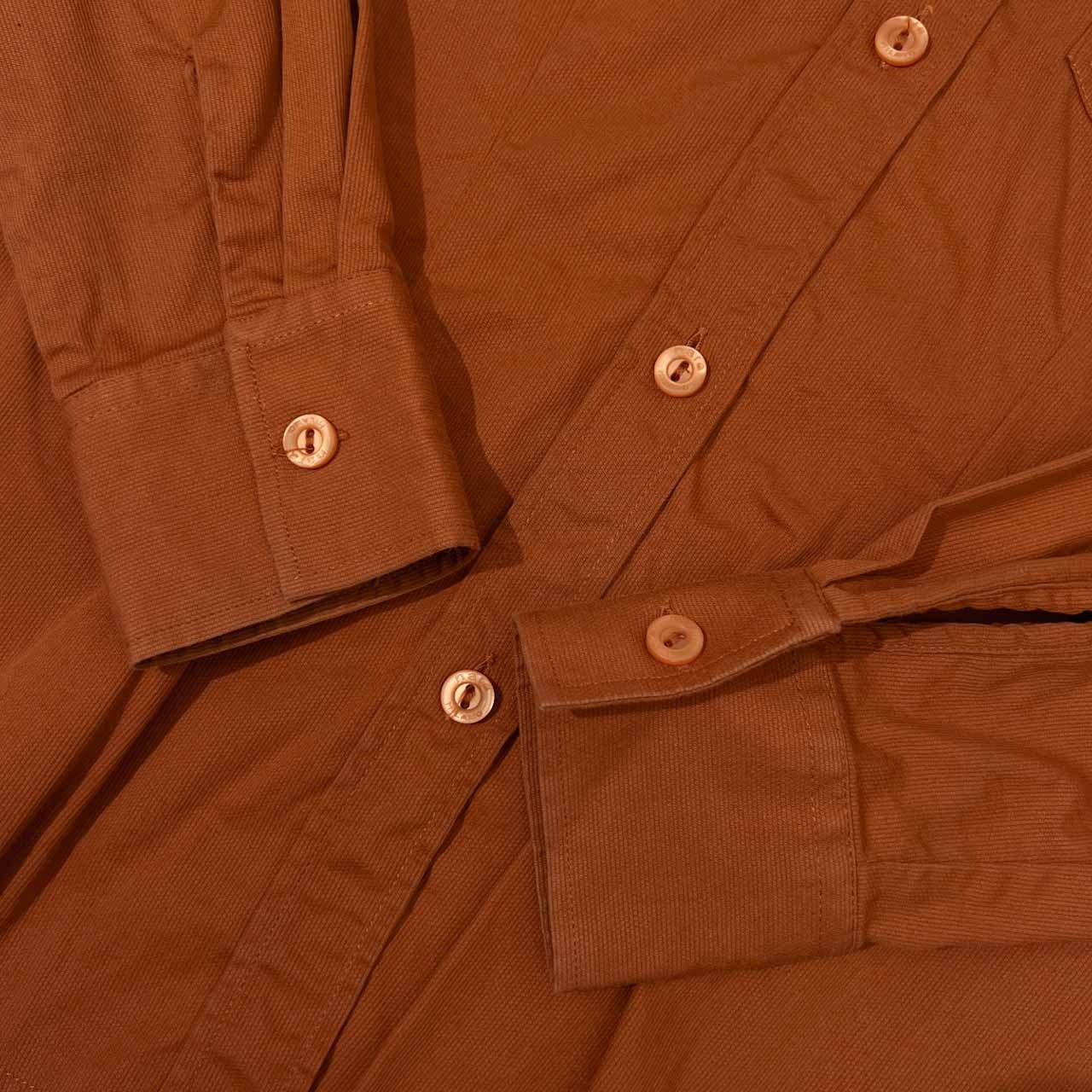 イタリア製 NARA CAMICIE ナラカミーチェ 長袖 ブラウス シャツ 1 /キャメル オレンジ