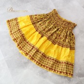 フラダンス 衣装 パウスカート イエロー系 パウスカートショップ 日本製 ハイビスカス柄 カヒコ柄 ハワイアンプリント アロハ フラ ダンス レッスン 練習 シングル スカート フレア 華やか 鮮やか 明るい かわいい おしゃれ ブラウン系 黄 アロハシャツ フラダンス練習着 イエロープリント ハワイアンデザイン トロピカルスタイル