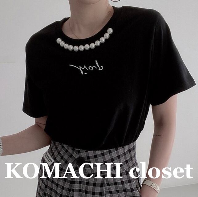 【送料無料】 パール付きTシャツ デイリーユース 白 ホワイト 黒 ブラック ベージュ モノトーン 韓国 レディース オルチャン トップス 半袖 ラウンドネック かわいい 大人可愛い きれいめ 上品 おしゃれ こなれ感 キュート 個性的 クール 抜け感 フェミニン ナチュラル ベーシック オトナ女子 大人女子 プリント ストリート ヘルシー 夏 休日 ライブ コンサート フェス デート 着回し 普段使い 楽ちん 体型カバー トレンド 流行 インスタ映え フリーサイズ