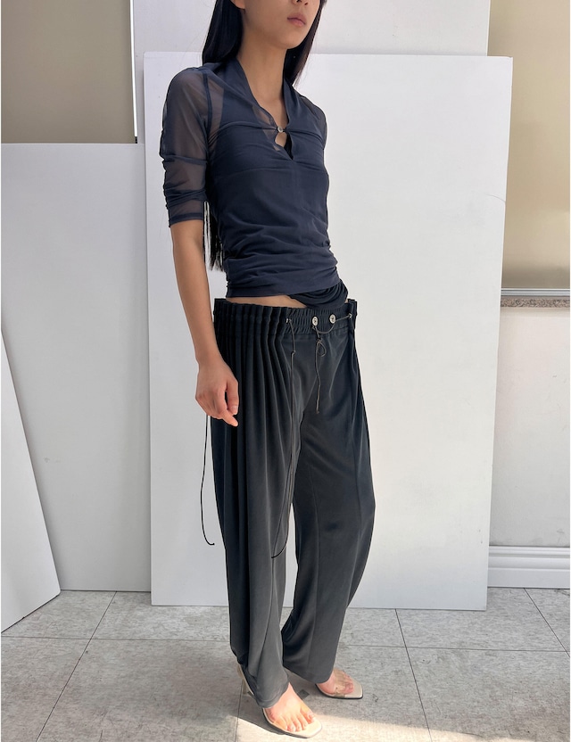 【ulikasanctus】Curtain jogger pants