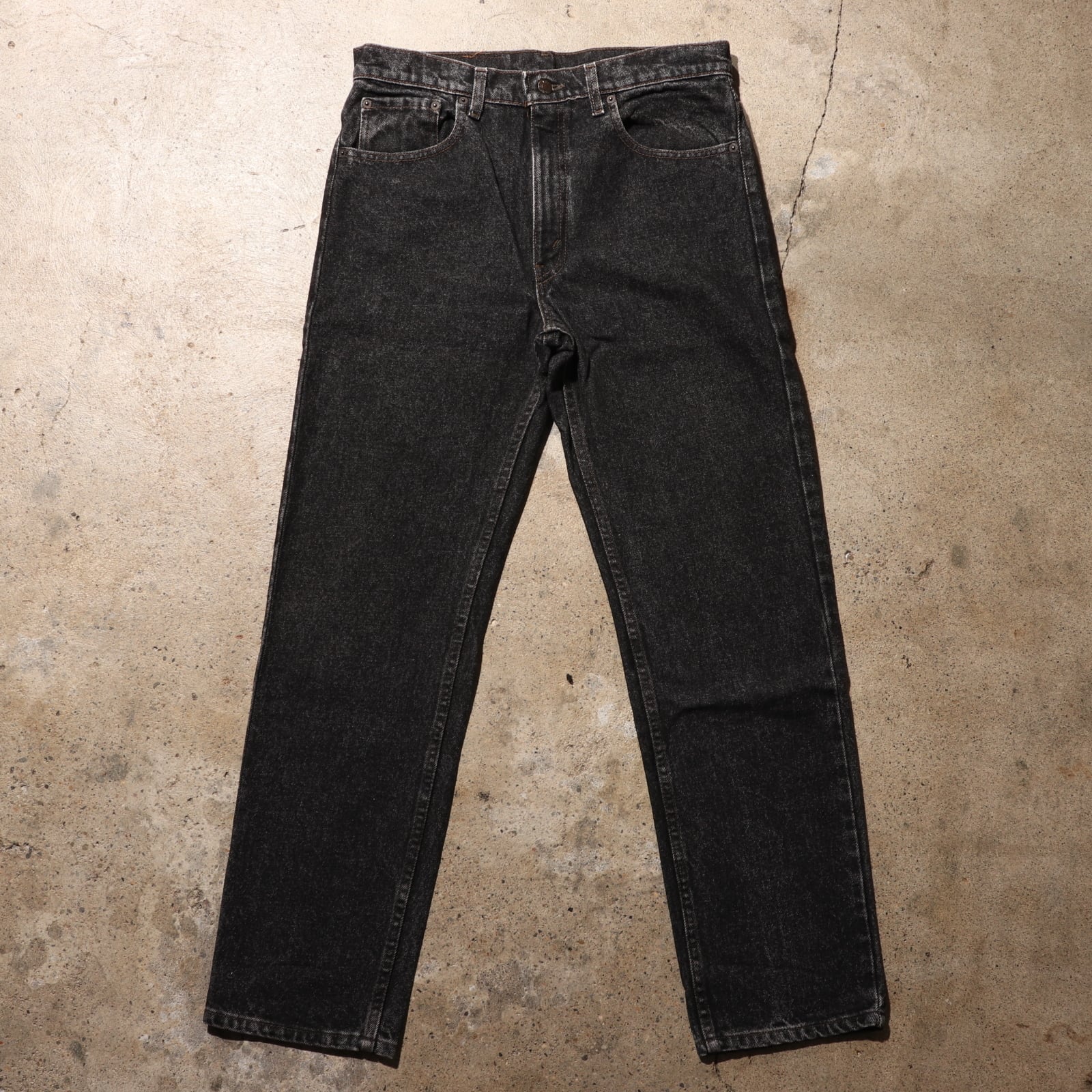 極美品 33×30 Levi's 505 USA 先染め黒 ブラックデニムパンツ