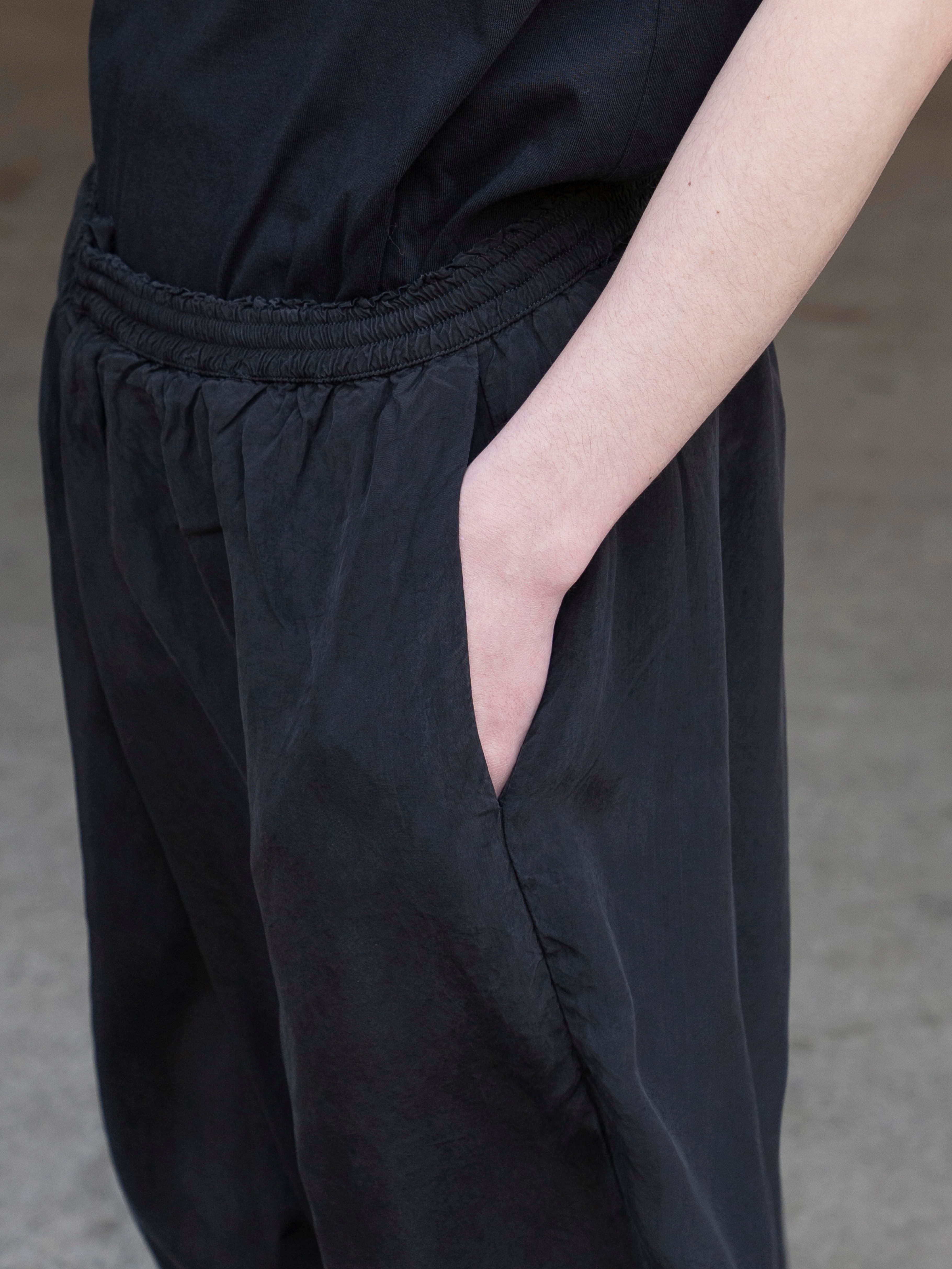 GABRIELA COLL GARMENTS CUPRO SHORT TROUSERS BLACK S14-259 | BEST