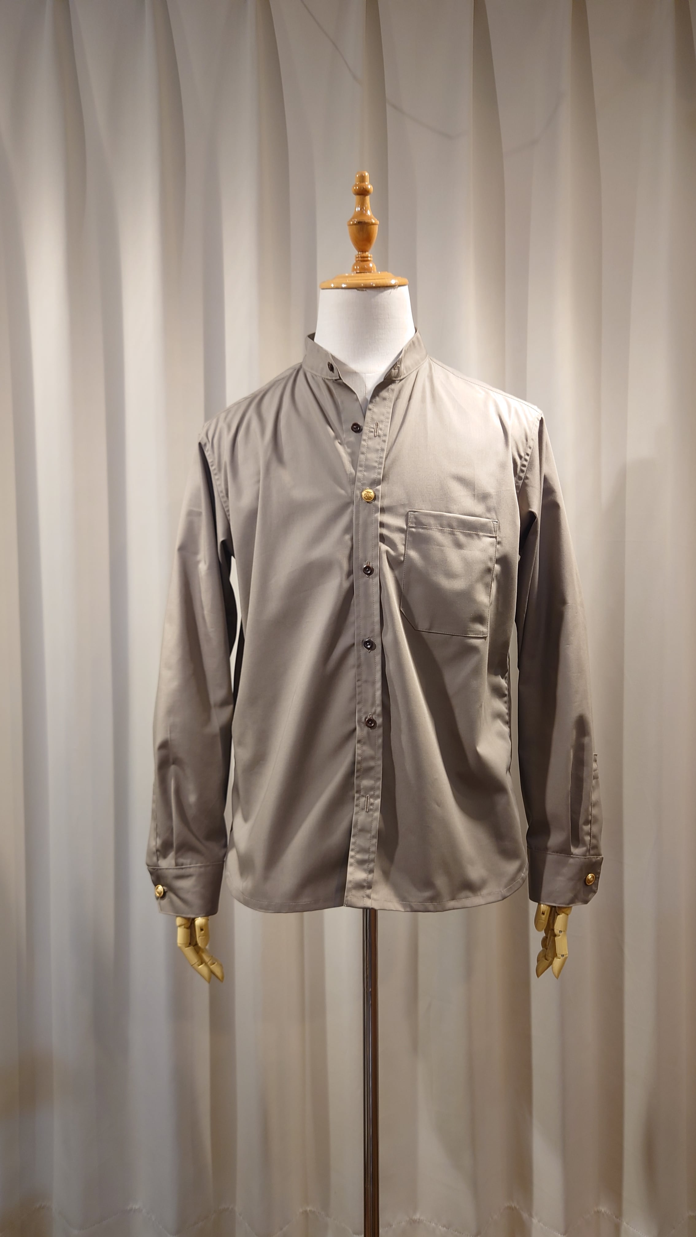 GarageUW GABA Metal Shank Button STAND SHIRT