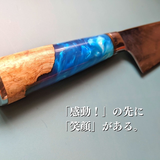 ダマスカス包丁 ユーティリティーナイフ 11.5cm VG10【水鋼葵】ks20050703