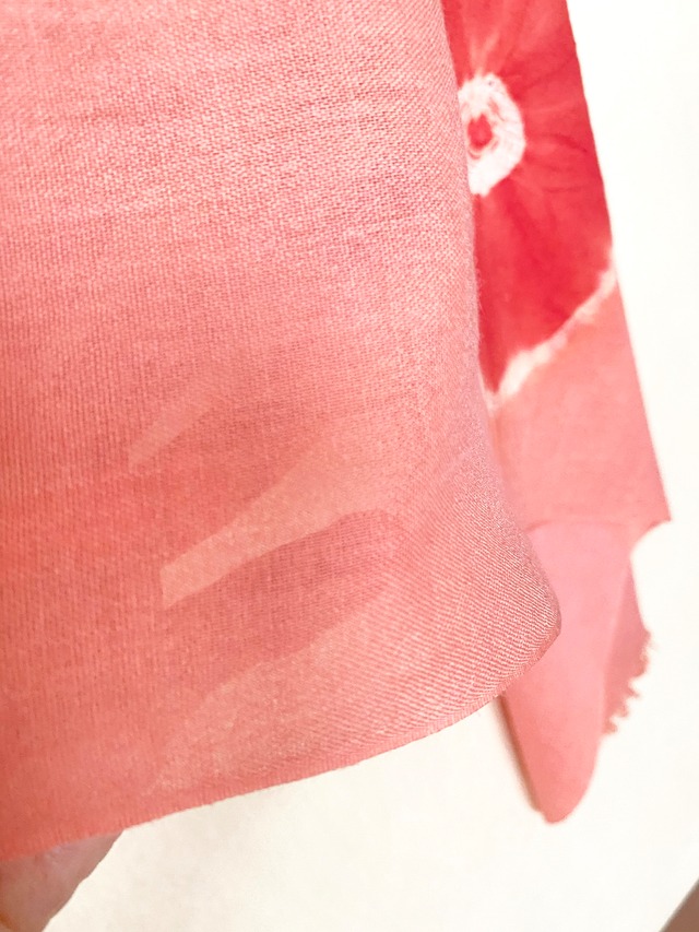 オーガニックコットンストール～あさがおA（満月染め）