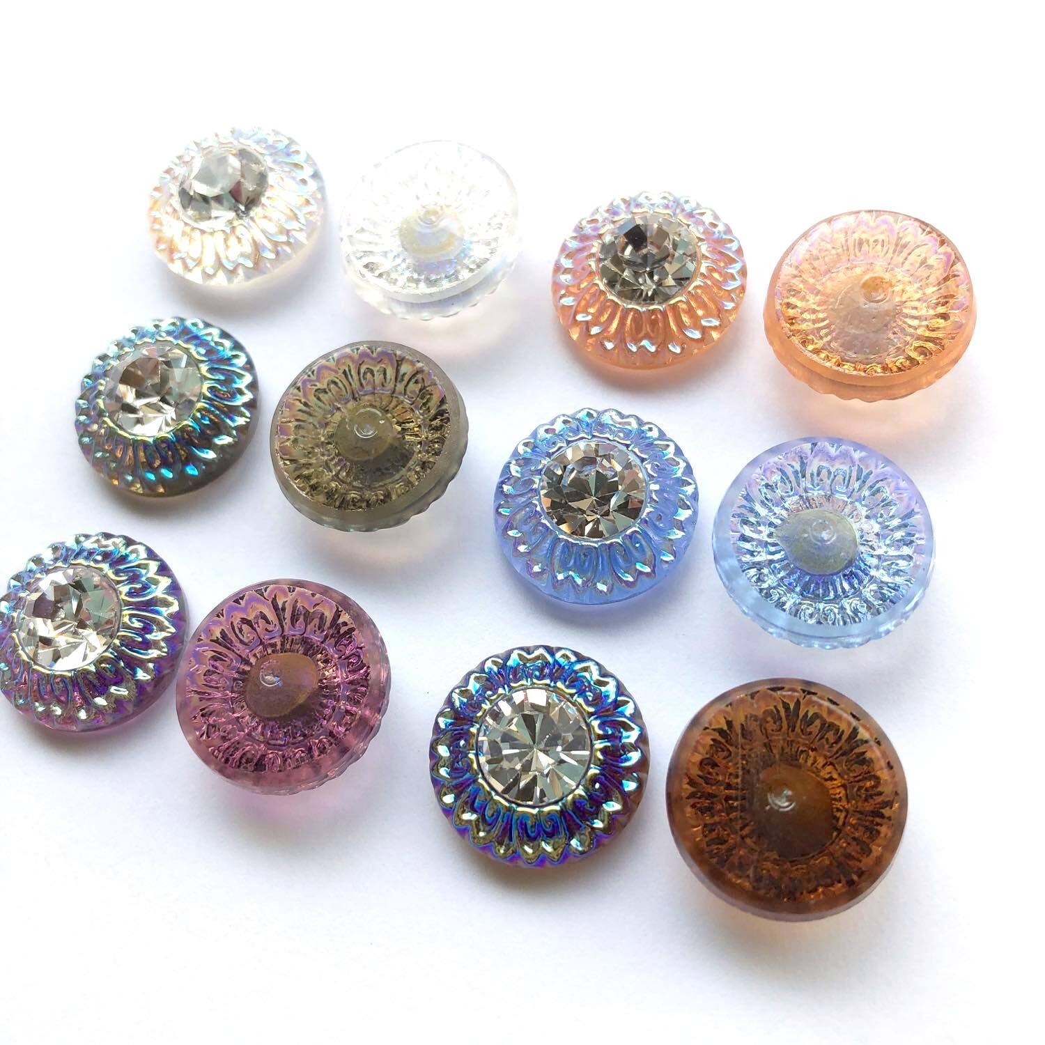 再入荷〉キラキラビジューのチェコガラスカボションM（17mm） | Dua