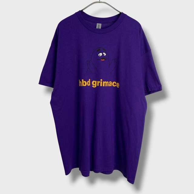 グリマス キャラクターTシャツ マクドナルド XL パープル プリントTシャツ