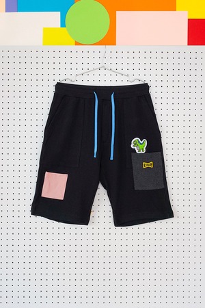 【現品SALE】Sorsorショートパンツ　corade  刺繍ポケットワッフル　ショートパンツ　メンズ・レディース・ユニセックス
