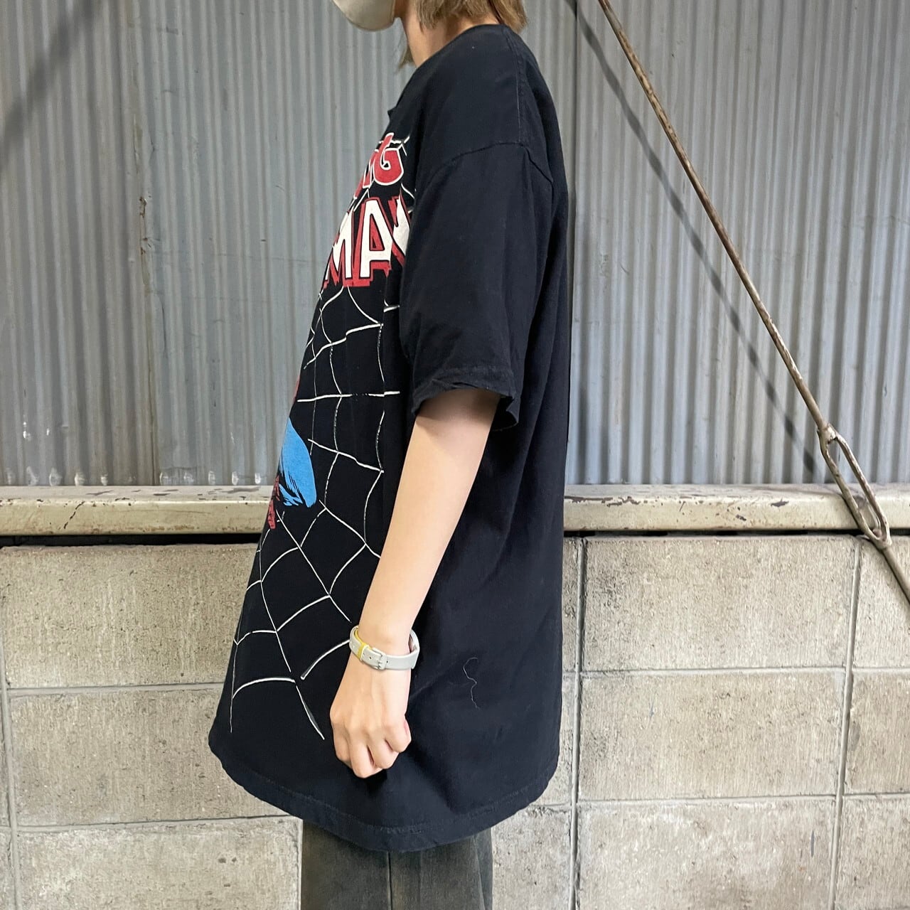 AMAZING SPIDER-MAN スパイダーマン キャラクタープリントTシャツ 