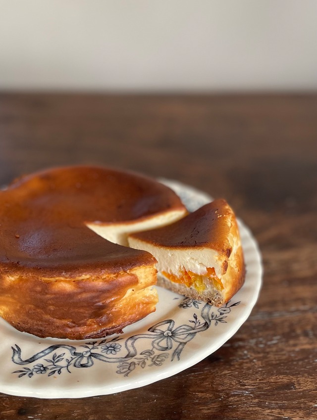 3月ノキサキお渡し商品　金柑と檸檬のチーズケーキ　15㎝ホール