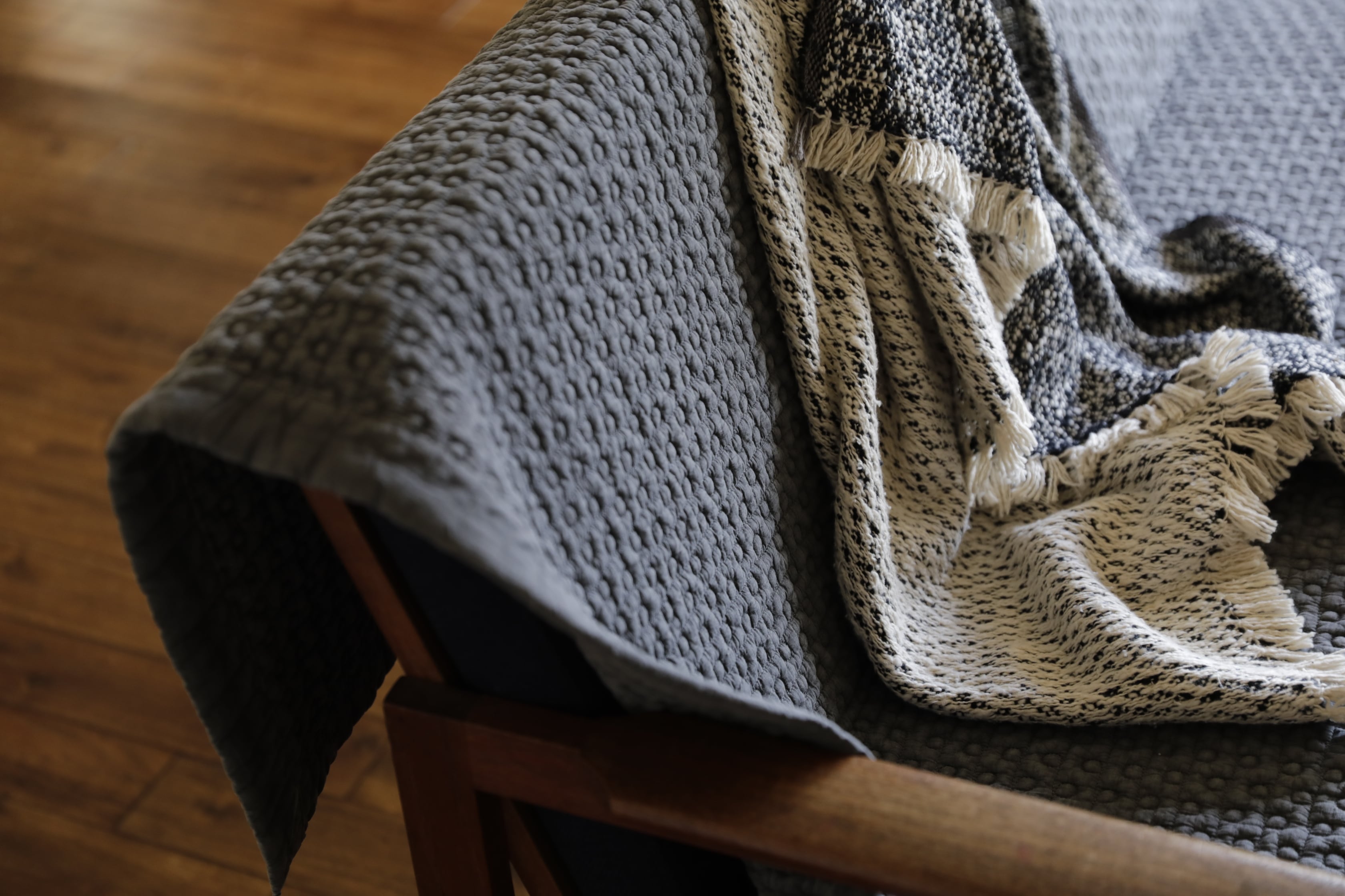 Suno & Morrison / オーガニックコットン ガラ紡ブランケットストール