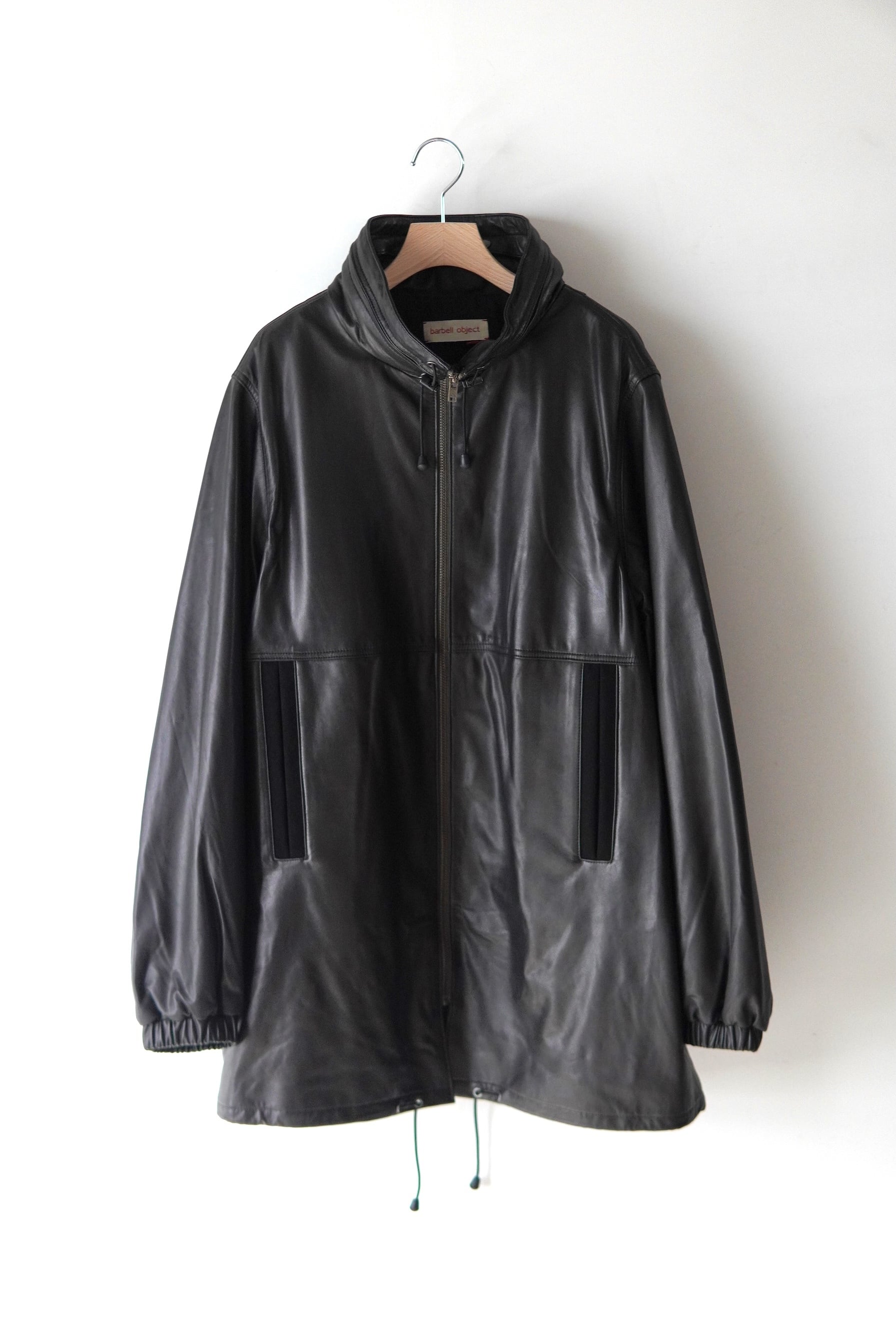 barbell object / leather h/s coat / bo-07a02