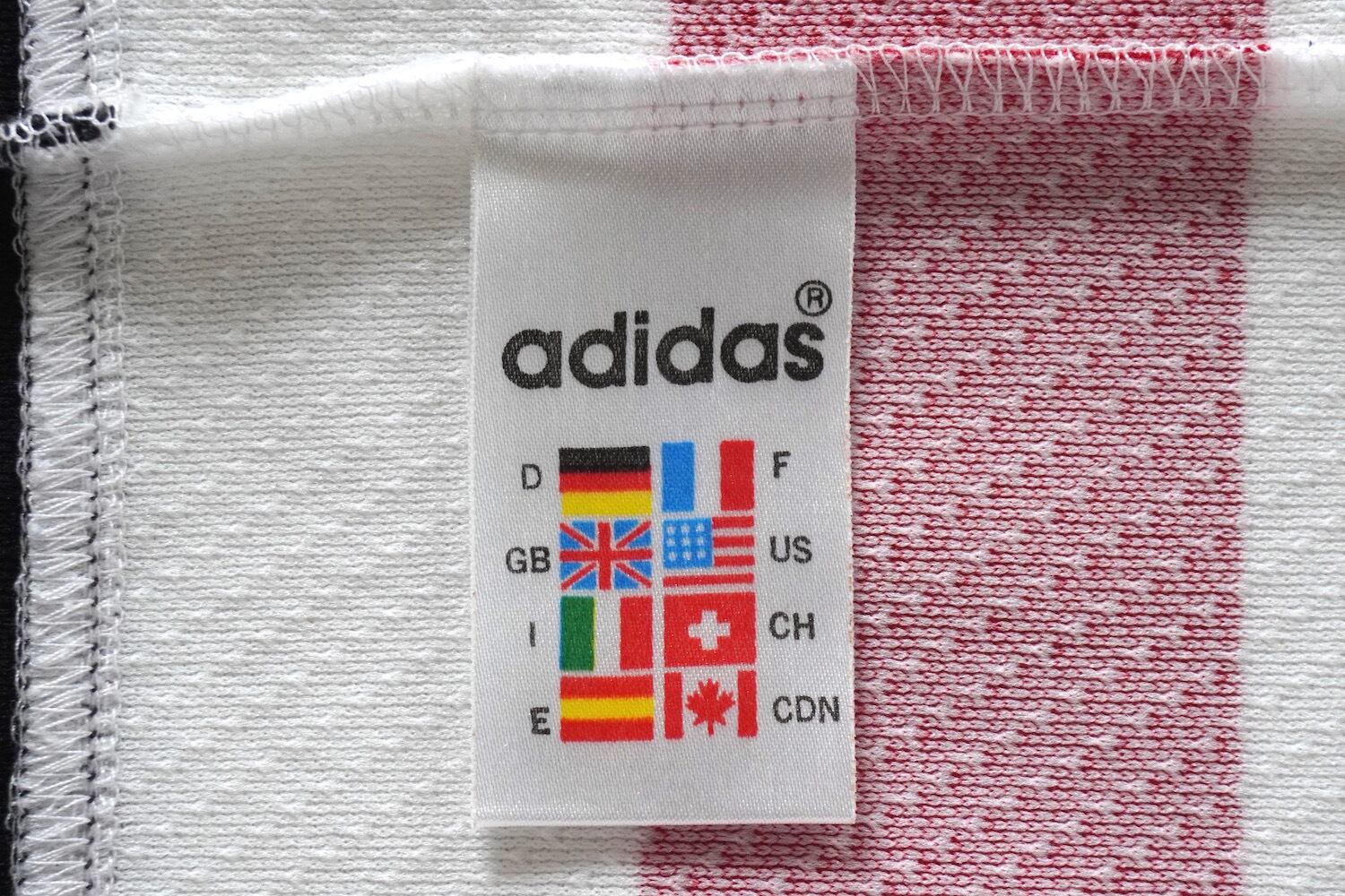 1980's〜90's [adidas] トレフォイルロゴ メッシュTシャツ ホワイト