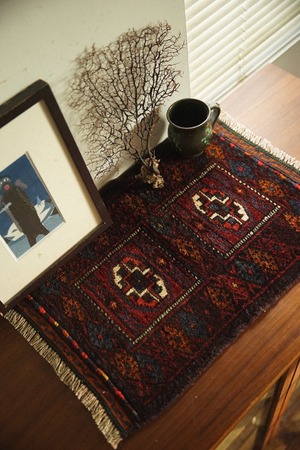 829 -Vintage Baluch rug