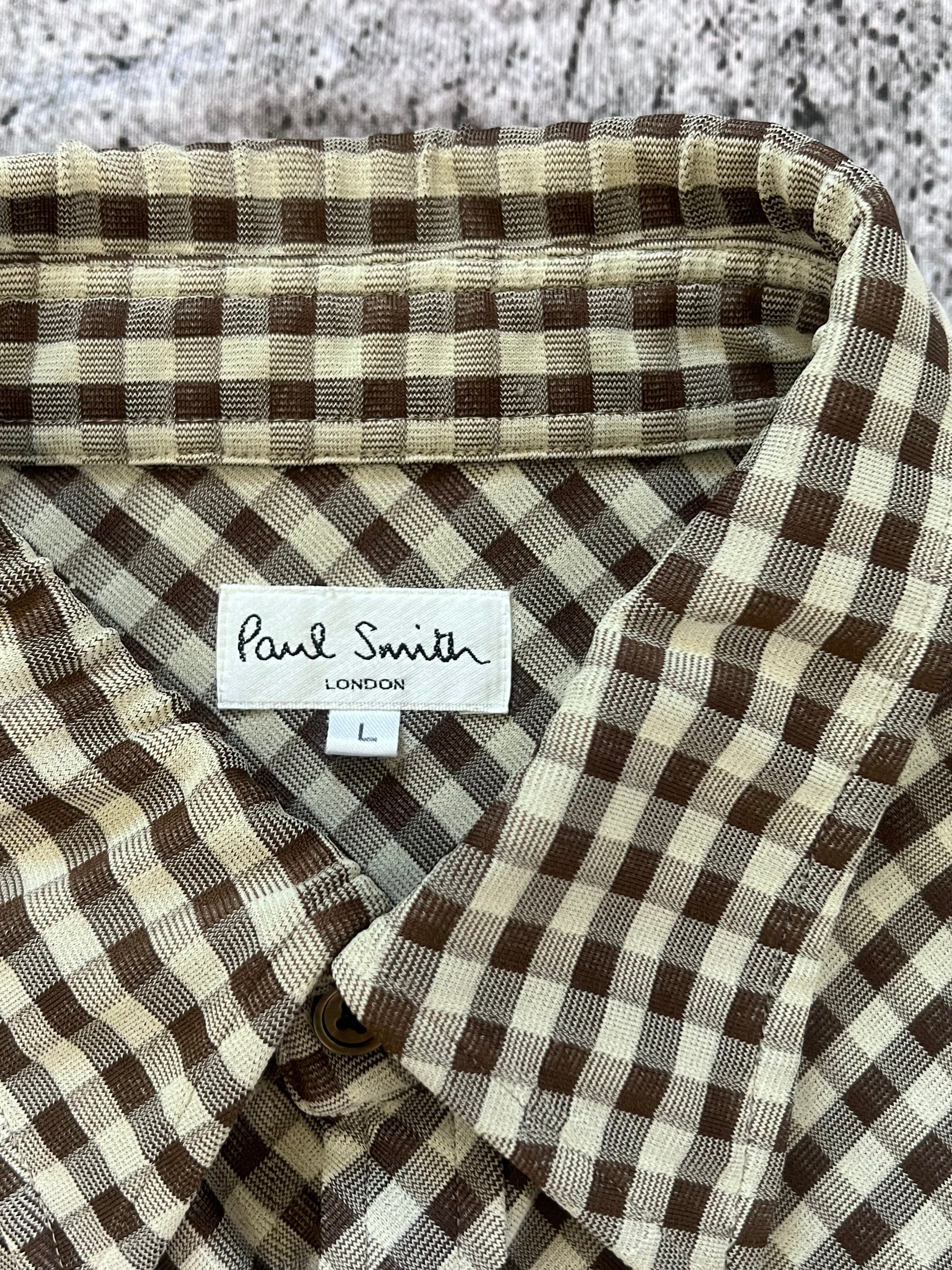 Paul Smith】チェック ストレッチ S/Sシャツ | enisi