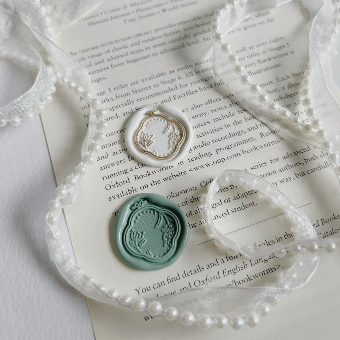 十月兎子】シーリングスタンプ Antique Embroidery【ヘッドのみ