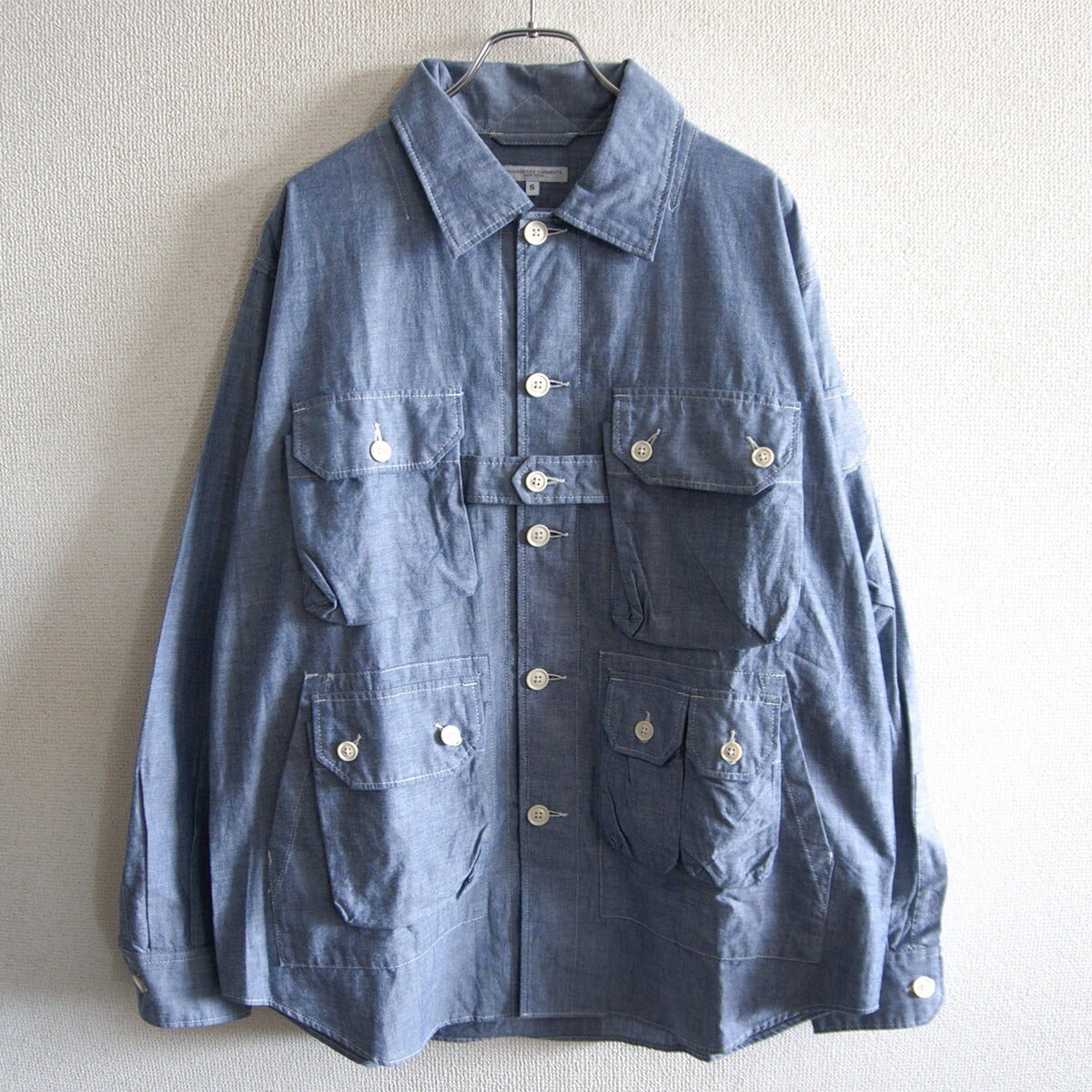 美品】Engineered Garments【Embroidered Loiter Jacket】M ネイビー