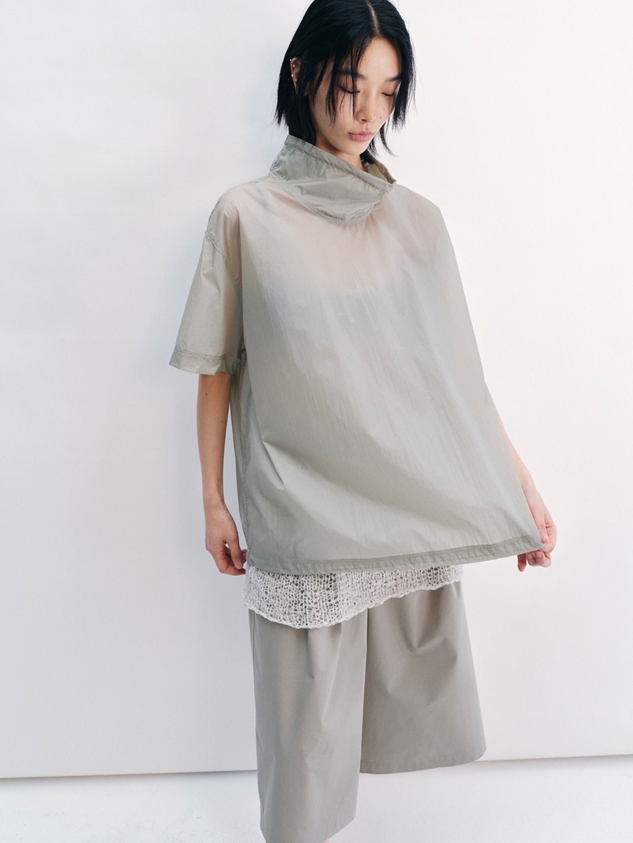 Sheer High Neck Top UH00066