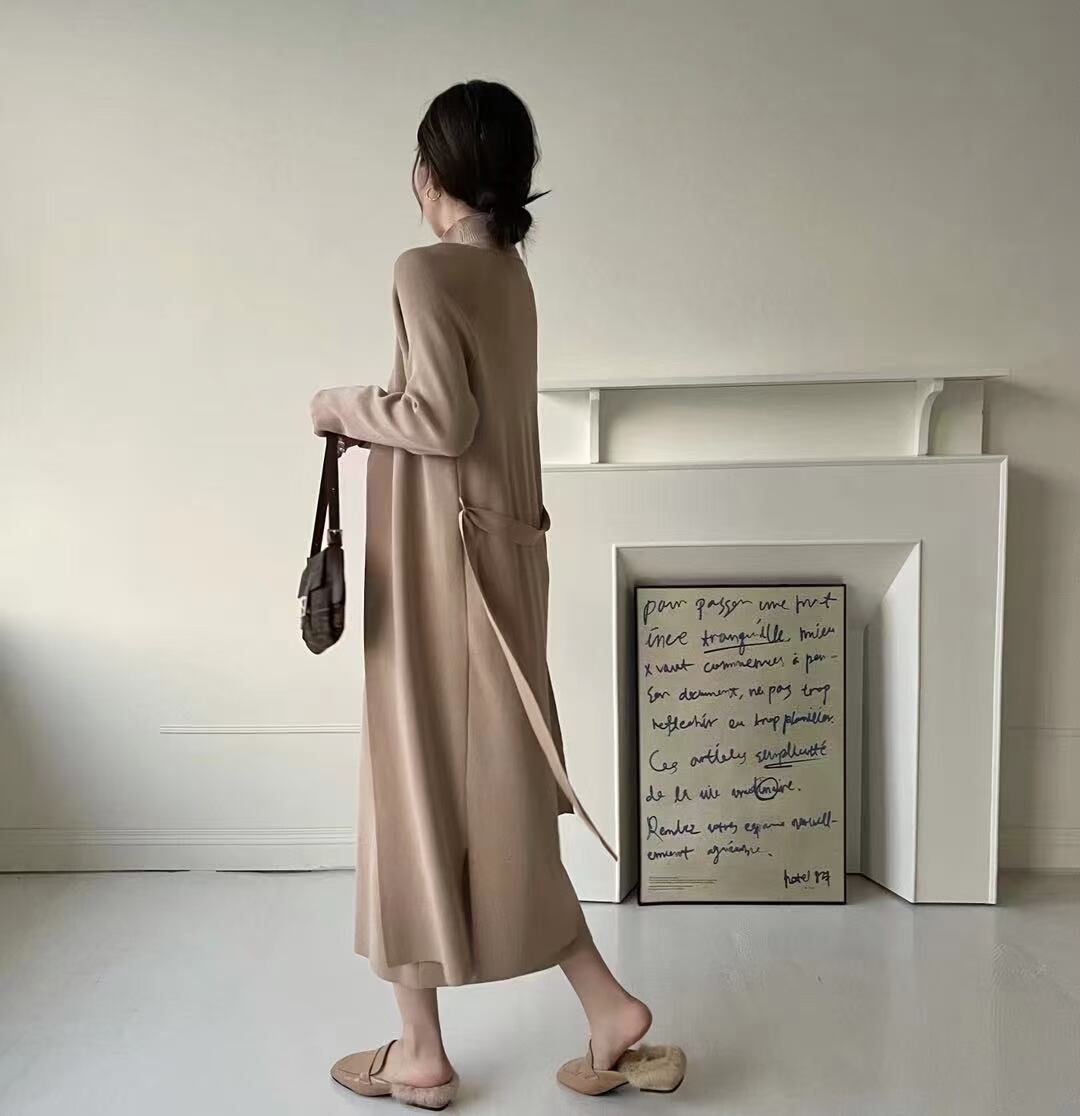 ハイネックニットワンピース(カーデset) AJ1050-1939