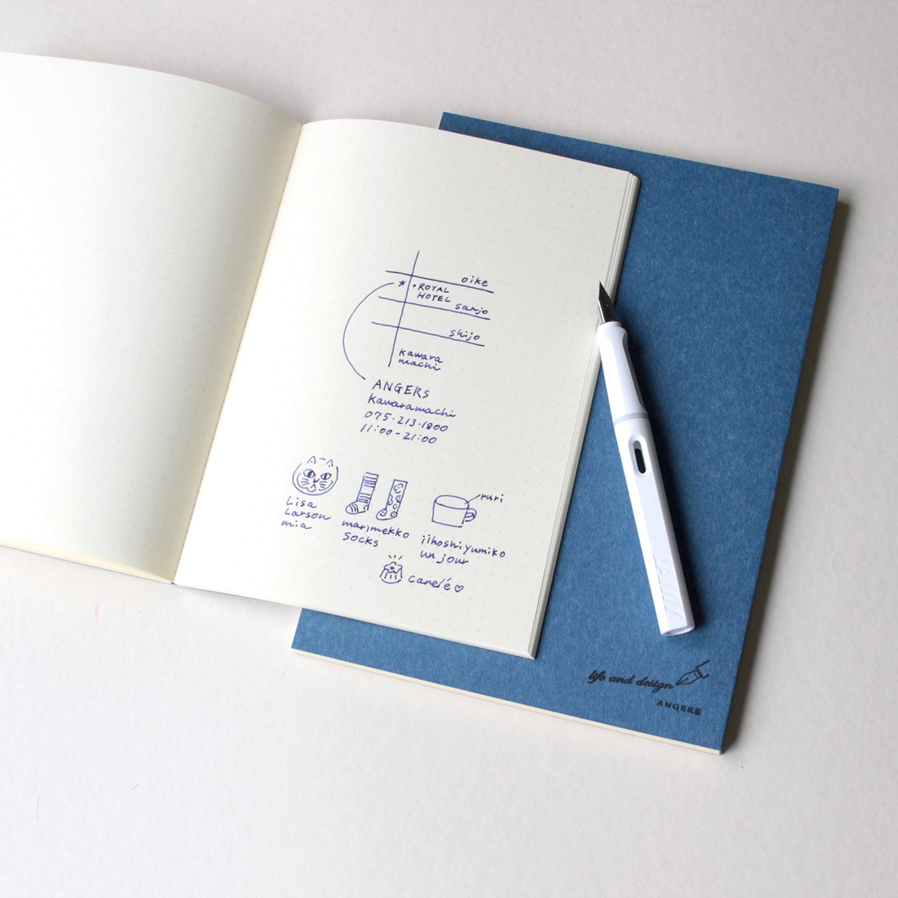 ネコポス対応】美篶堂 Notebook B6サイズ【ANGERS Original】 | ANGERS