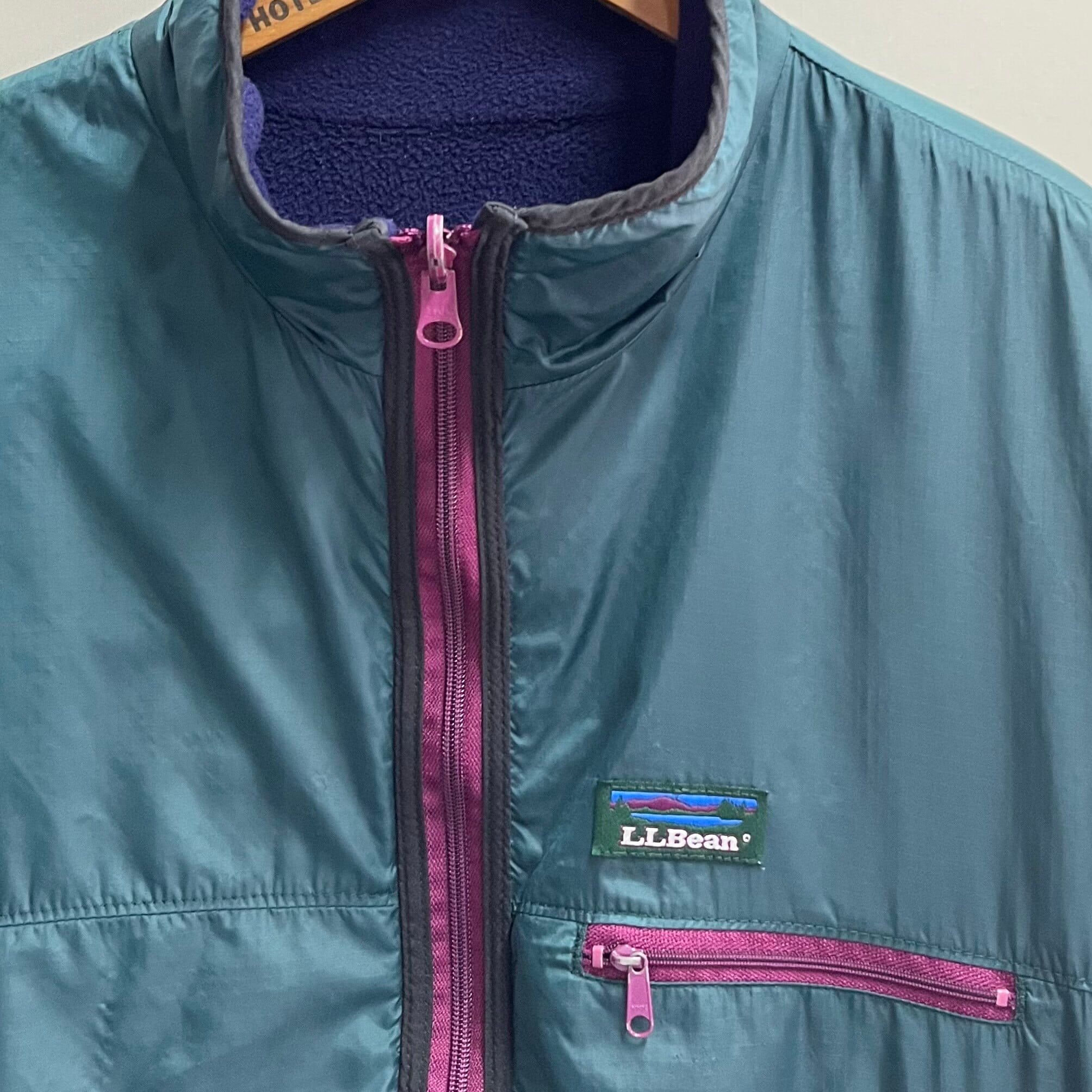 グリーン×パープルL：. 90s L.L.Bean エルエルビーン ナイロン