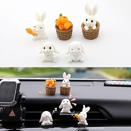 Catland 車 飾り 可愛い うさぎ カーアクセサリー 車内 動物 装飾