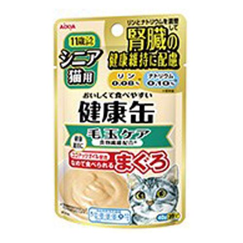 [アイシア]健康缶パウチ シニア猫用 毛玉ケア 40g【キャットフード】