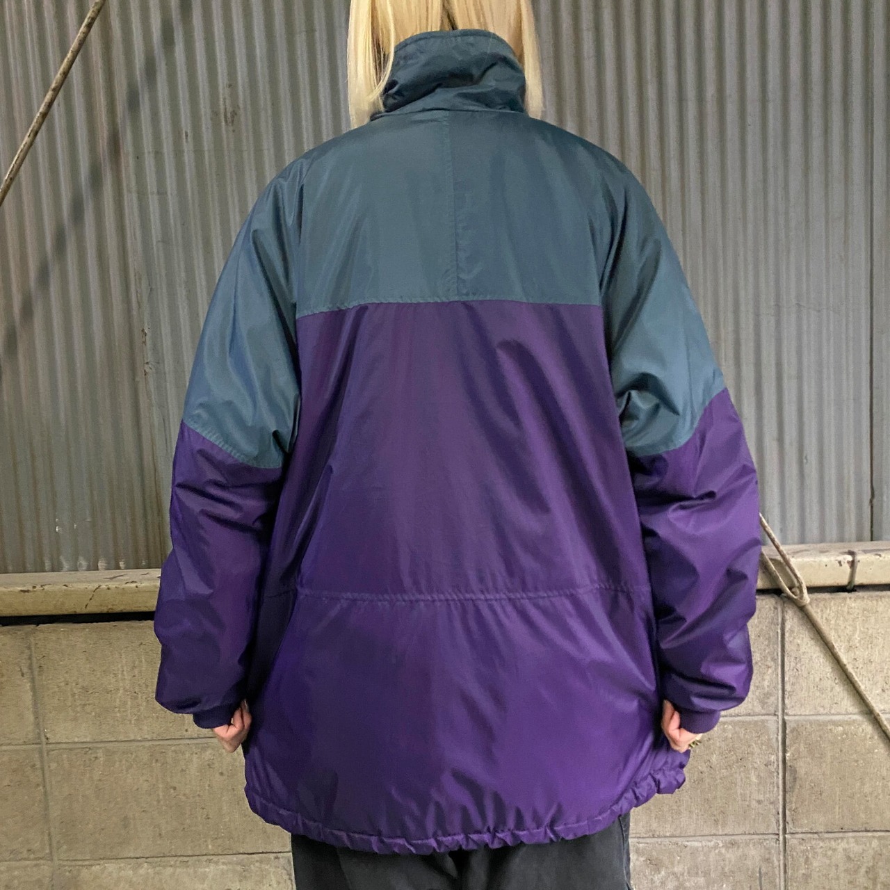 90年代 Columbia コロンビア リバーシブル 中綿 ナイロンジャケット 