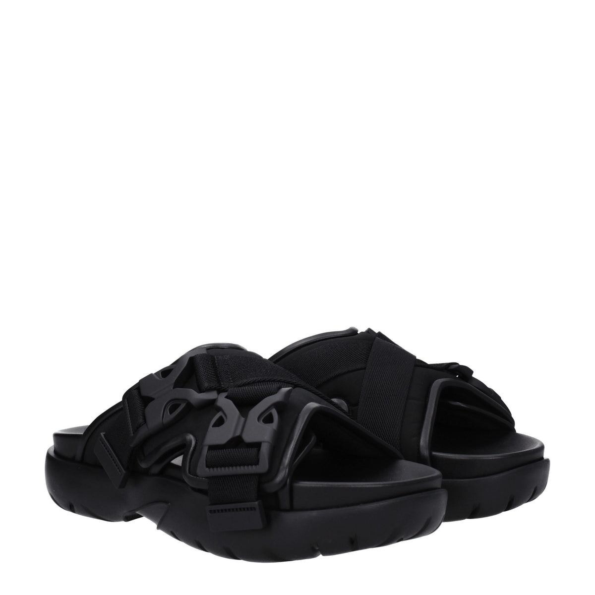 BOTTEGA VENETA ボッテガヴェネタ メンズ スライドサンダル ファブリック ブラック