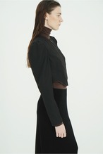 CLANE HERRINGBONE CORSET DETAIL TOPS