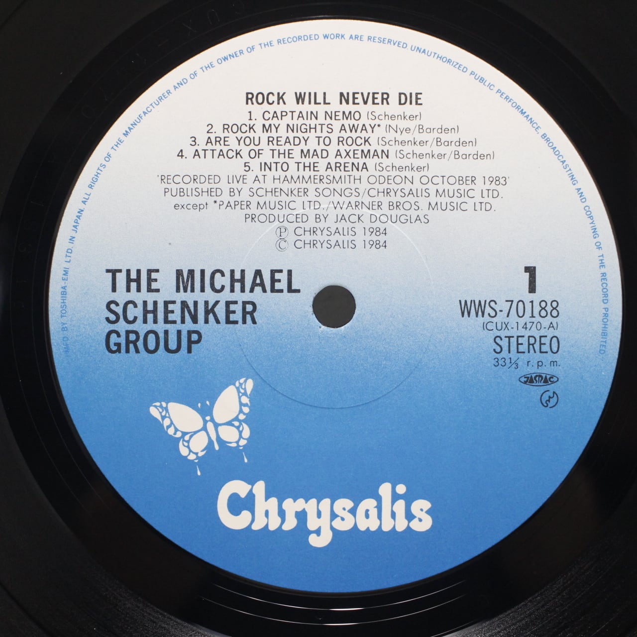 The Michael Schenker Group / Rock Will Never Die [WWS-70188] - 画像3