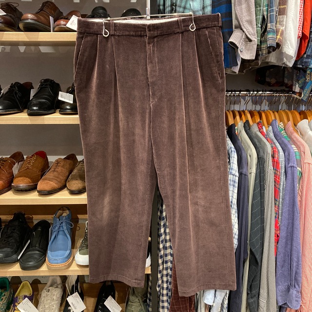 BARACUTA CORDS PANT BROWN 実寸W36 L27