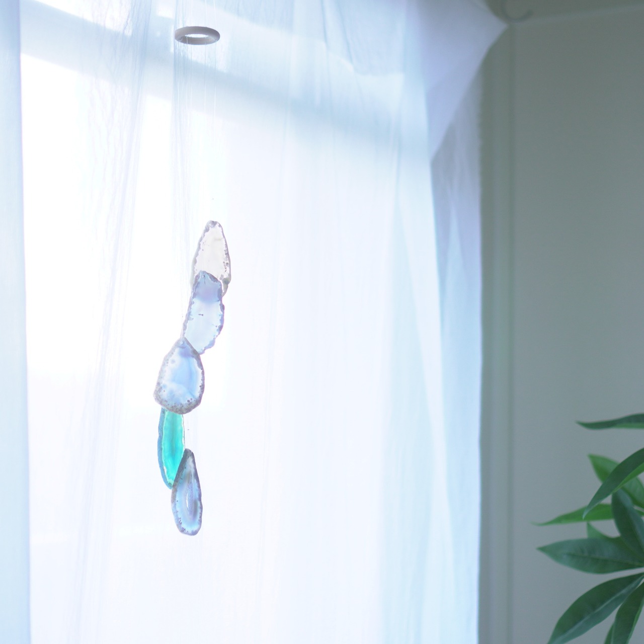 Clear Soda 04 - アゲートヒーリングチャイム / Agate Sun Catcher Wind Chime 923