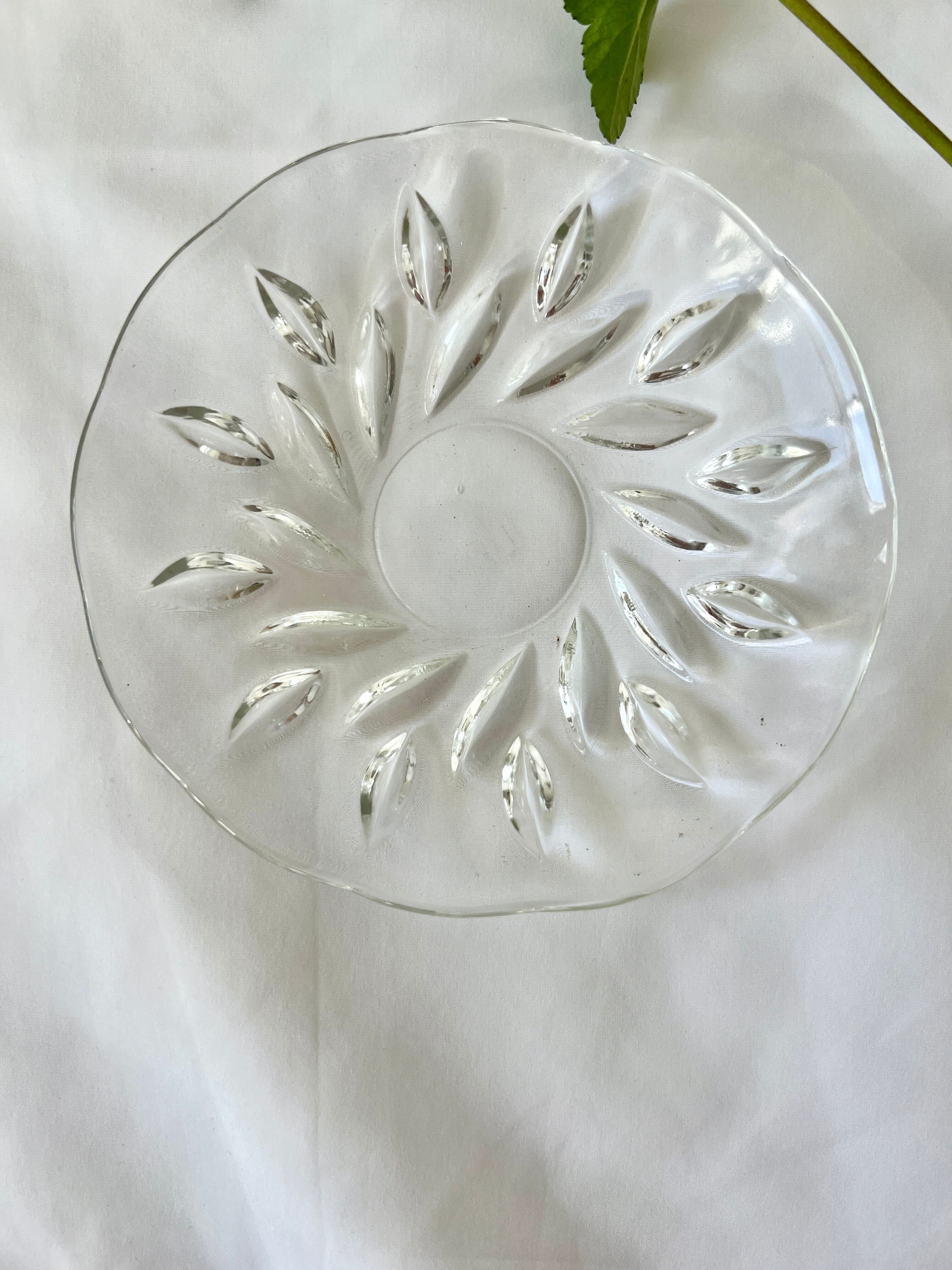vintage glass plate