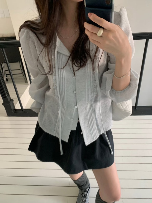 (予約) pretty young thing / Cotton frill skirt 2color　