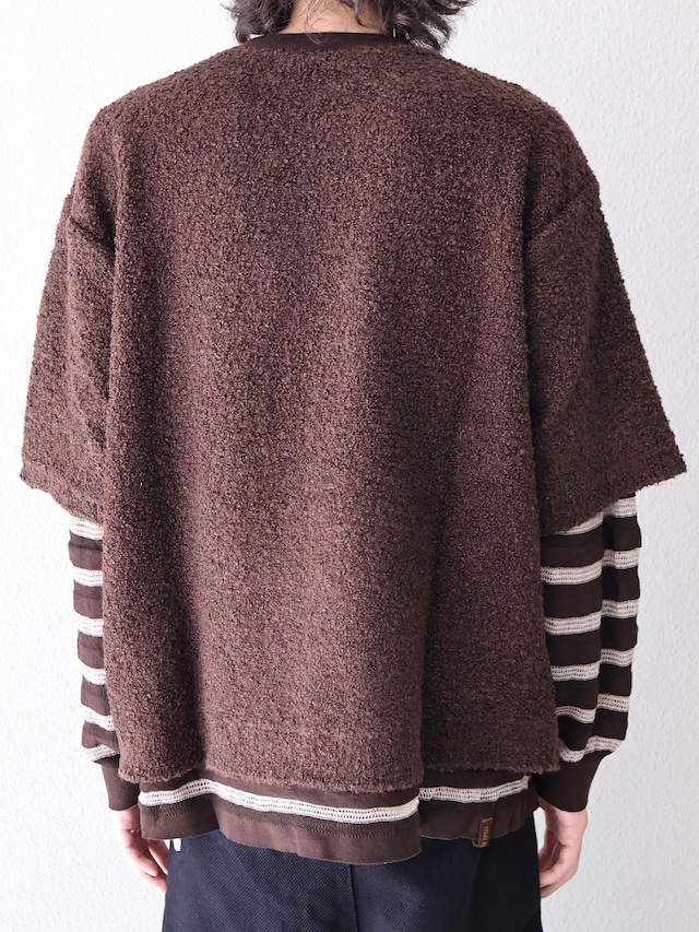 【ISA BOULDER】REPEAT STRIPE TOP/soil