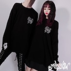 Melty刺繍デザインBLACK CUTSEW