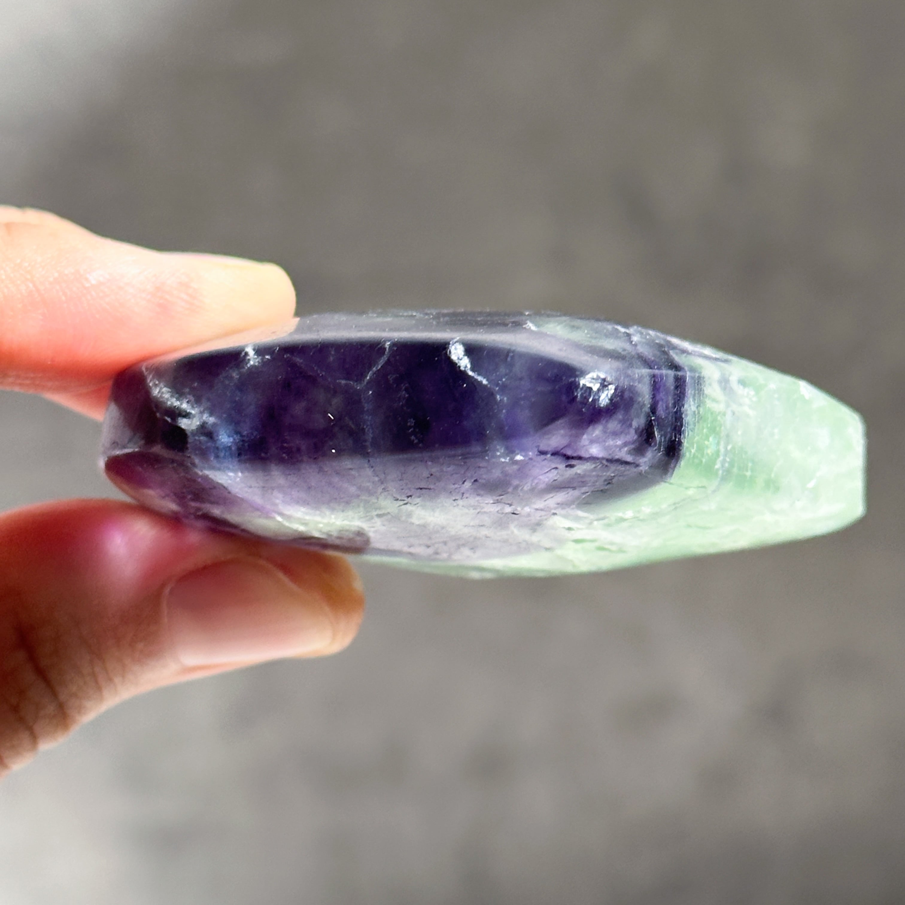 【天然石】フェザーフローライト・ハート エンジェルフェザーフローライトハート 33◇ Angel Feather Fluorite