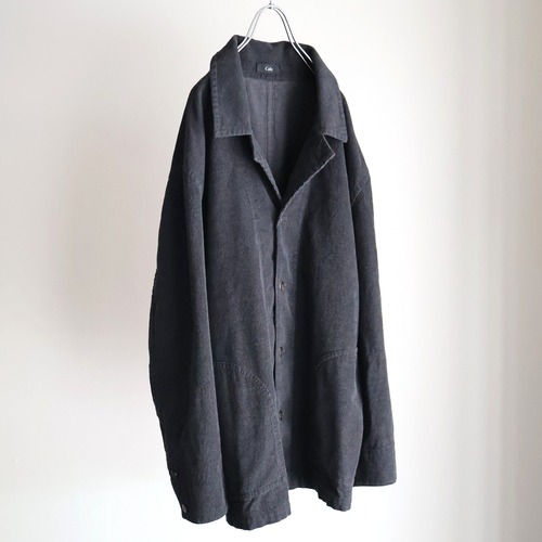 Cale “ Stone-washed corduroy Jacket ( Charcoal )”