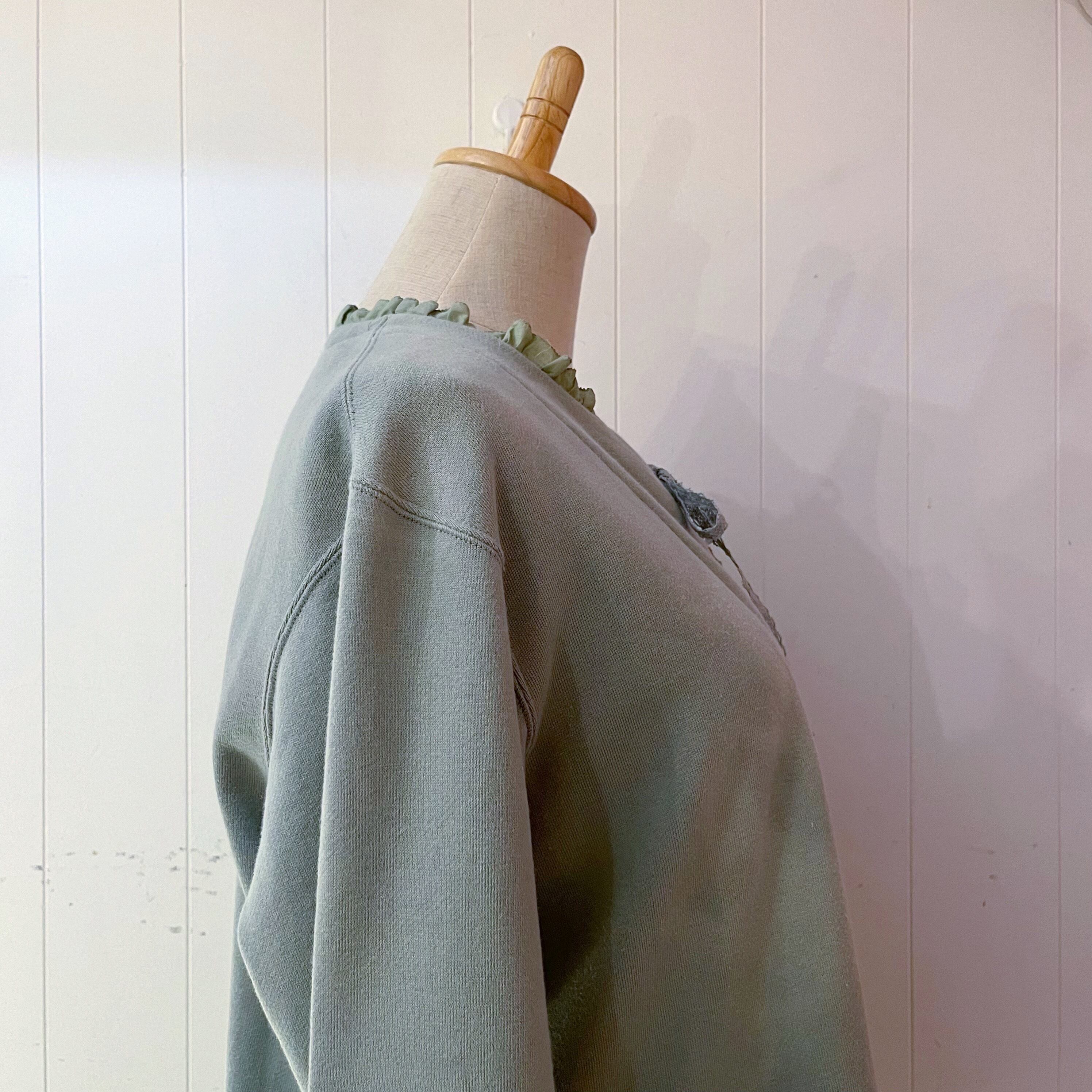 lace ribbon layered sweat