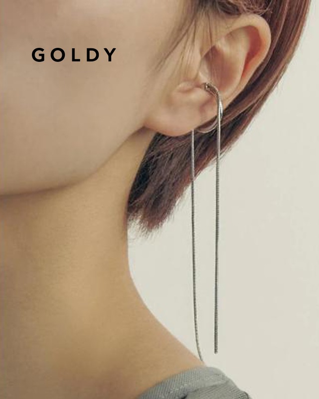 GOLDY/ゴールディ/サスペンド ロング チェーン イヤーカフ/アクセサリー/2240102【追跡可能メール便180円】