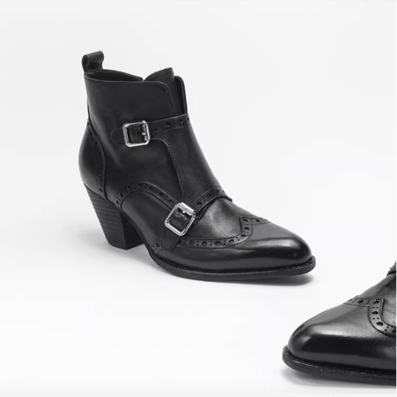 ウイングチップ サイドジップ ショートブーツ  00076・画像10